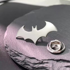 Bat Symbol Lapel Pin Stainless Steel Comic Hero Enamel Brooch Badge Gift