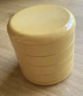 Interdesign Plastic Swivel Organizer With Matching Utility Cup In Soft Wheat