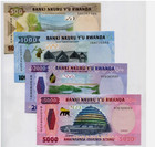 Rwanda Set 4 Pcs 500 1000 2000 5000 Francs 2019 -2024 P 39-45 Unc New Banknote