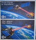 Sale The Militarization Of Space  Us Government Satire  6 Artistamps