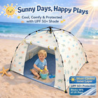 Pop-up Baby Beach Tent  Upf 50  Sun Shelter For Infants   Toddlers