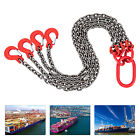 5 16  Lifting Chain Sling G80 Spreader 4-leg With Grab Hooks Tagged Usa Sale 