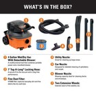 Ridgid Shop Vacuum 4 Gallon Wet Dry Vac 6hp Detachable Blower Car Garage Tool