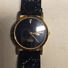 Generation Diamond Quartz Women s Quartz Analog Black Dial Gold Ss  Leather