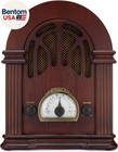 Clearclick Retro Wooden Am Fm Radio With Bluetooth Vintage Style Speaker