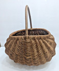 Primitive X-large Buttocks Basket-egg Or Flower Gathering- Farmhouse -nice 