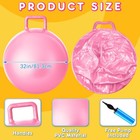 6 Pcs 32 Inch Hopper Ball With Handle - Colorful Bouncing Fun For Kids