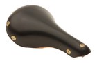 Gilles Berthoud Marie Blanque Saddle Steel Rails Hard Leather Black New Nos
