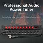 10-outlet Rack Mount Power Conditioner Surge Protector 15a 1800w Ac Digital