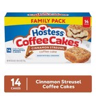 Hostess Coffee Cakes  Cinnamon Streusel Snack Cakes  20 25 Oz Box  14 Count 