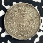 1864 New Brunswick 20 Cents Lot jm9672 Silver  Nice 