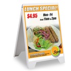 Instahibit A Frame Double Side Pvc Sign Board Shop Cafe Market Menu Fold Stand
