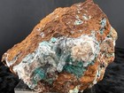 Rosasite And Calcite In Matrix From Ojuela Mine  Mapimi  Durango  Mex   268  G 