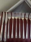 Wm Rogers   Son Set Of 26 Vintage April Silver Plate Flatware 
