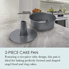 Professional 2-piece 9 5-inch Angel Food Cake Pan With Feet  9 5 X 4