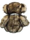 Russ Berrie Capuccino 10  Plush Bear Brown Cream Plaid Bow Stuffed Animal