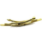 Men s Tie Collar Bar Vintage Clip Style Gold Tone Jewelry