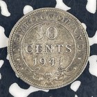 1941-c Newfoundland 10 Cents Lot f4070 Silver 