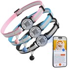 3 Pack Adjustable Breakaway Cat Collars With Safety Bell   Reflective Strips - Q