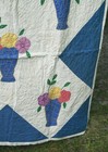 An Antique Applique Quilt  Flower Baskets  80  X 78 