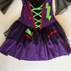 Halloween Spirit Mystic Witch Dress Girls S m 10-12 Tween Black Purple Costume
