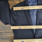 Jos A Bank Men s Sport Coat Blazer Two Button Deep Navy Wool Slim Fit 44l