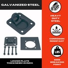 Pit Posse Cargo Trailer Anchor Tie Down D-ring Flush With Hardware  6pk black 