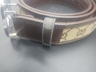 Gucci Gg Silver Buckle Belt