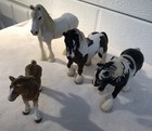 4ct Schleich Large Horse Figurine Lot Some Rare  Nice 