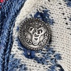 Vintage Coogi Blues Sweater Multicolored Collared With Buttons Sz L  Biggie Rare