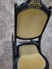 Vintage 1976 Heirloom Bicentennial Folding Rocking Chair Black Gold Eagle