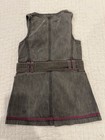 Vtg Strawberry Shortcake Dress Girls 5 Denim Belt Y2k Charlotte Aux Fraises