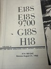 Beechcraft Twin Beech Super 18 Illustrated Parts Catalog 414-180154c E18s G18s