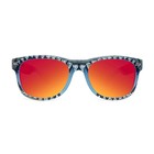 Knockaround Golf Shark Week Sunglasses   Coastline Blue Frame red Sunset Lens
