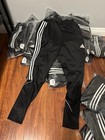 Adidas Tiro 23 League Pants 3 Stripe Mens Sz L Black Tapered Soccer Football New