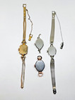 Vintage 4 Bulova Ladies 10 Kt Gold Filled 23j Working Watch Lot 36 Gr Parts