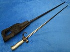 Original Antique M1886 French Lebel  rosalie  Bayonet And Scabbard With Frog