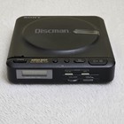 Vintage Sony Discman D-12 Portable Cd Player Black Mega Bass Auto Resume Japan
