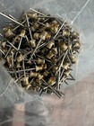 50 Brass Sports Ball Inflating Air Pump Needle Pin Nozzle Football Basketball