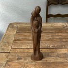 Wood Abstract Carved Figure 12 5  Art Sculpture Family
