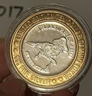 Treasure Island Casino Las Vegas Nevada Vintage  10 Silver Center Gaming Token
