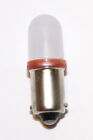  10 Pack  - 6 3 Volt Led Bulb Frosted 44 47 Bayonet Base  ba9s  Pinball - Orange