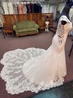 Mori Lee 5815 Size 6 Ivory blush Fit   Flare Lace Bridal wedding Dress