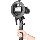 Godox S2 Speedlite Bracket Bowens Mount Holder   Cold Shoe Flash Mount For 