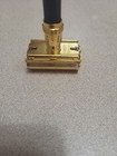 Vintage 1969-70 Gillette  Gold   Black Beauty  109 Adjustable Safety Razor O-4