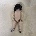 Antique L German Bisque 5  Inch Brunette Doll -legs Detached-see Photo
