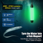 Underwater Fishing Light  25w 2700lm Green Fishing Light  Ip68 High Efficiency L