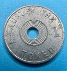 Alabama 1 Mill Sales Tax Token    state Tax Commission    Round Hole Vintage Token
