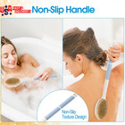 Back Scrubber Anti Slip For Shower  Shower Brush Long Handle With Stiff And Soft