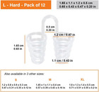Nose Vent Sinus Relief Dilator  pack Of 12 Large Size  Hard Silicone Vents - A S